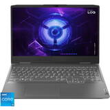 Laptop Lenovo Gaming 15.6'' LOQ 15IRH8, FHD IPS 144Hz G-Sync, Procesor Intel Core i5-12450H (12M Cache, up to 4.40 GHz), 16GB DDR5, 512GB SSD, GeForce RTX 4060 8GB, No OS, Storm Grey