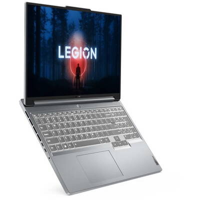Laptop Lenovo Legion Slim 5 16APH8, AMD Ryzen 7 7840HS, 16inch, RAM 16GB, SSD 512GB, nVidia GeForce RTX 4070 8GB, No OS, Misty Grey