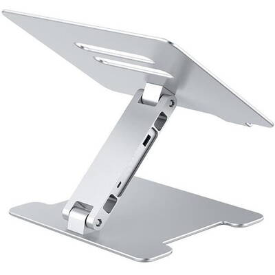 Coolpad Laptop Orico din aluminiu LST-4A pliabil argintiu cu HUB USB