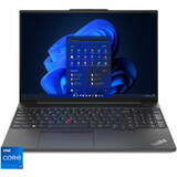 Laptop Lenovo 16'' ThinkPad E16 Gen 1, WUXGA IPS, Procesor Intel Core i7-1355U (12M Cache, up to 5.00 GHz), 16GB DDR4, 512GB SSD, Intel Iris Xe, Win 11 Pro, Graphite Black