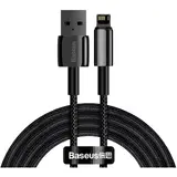 Cablu de date Baseus Tungsten USB - Lightning, 2m, Negru