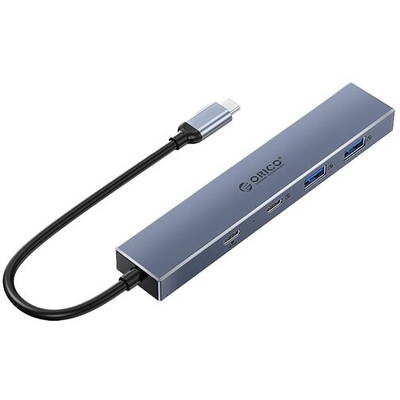 Hub USB Orico DHY-2U2C 4 port-uri USB 3.2 Gen 2 Gri