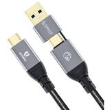Orico Cablu USB ACC40 100W USB Type-C - USB Type-C sau USB Type A 1m Negru