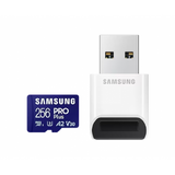 Card de Memorie Samsung microSDXC PRO Plus MB-MD256SB/WW 256GB, Class 10, UHS-I U3, V30, A2 + Adaptor USB