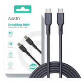 Cablu Date Aukey CB-SCC102 USB-C Type-C Power Delivery PD 100W 5A 1.8m Silikon Black