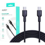 Cablu Date Aukey CB-NCC2 USB-C Type-C Power Delivery PD 60W 3A 1.8m Nylon Black