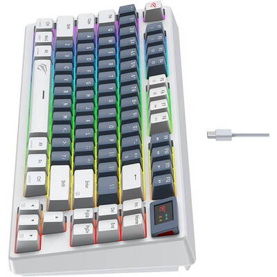 Tastatura Havit mecanică KB884L Alb