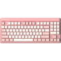 Tastatura Delux KM18DB RGB (alb - roz)