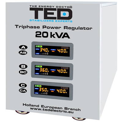 Ted Electric STABILIZATOR TENSIUNE TRIFAZAT SERVO 20KVA