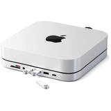 Hub USB Satechi USB-C, Stand si Hub pentru Mac Mini, Silver