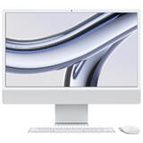 Sistem All in One iMac 24 inch 4.5K Retina, Procesor Apple M3, 8GB RAM, 256GB SSD, 8 core GPU, macOS Sonoma, INT keyboard, Silver