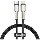 Baseus Cablu de date Cafule Metal, Fast Charging,CATLJK-01, USB-C - Lightning, 0.25m, Black