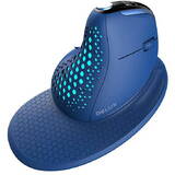Mouse Delux ergonomic wireless M618XSD BT+2.4G RGB (albastru)