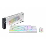 Kit Periferice MSI Vigor GK30 Combo USB QWERTY Keyboard + Mouse GM11 White- Desigilata