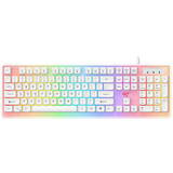 Tastatura Havit Gaming KB876L RGB (Alb)