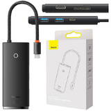 OS Lite 6 porturi (Tip-C la HDMI+USB3.0*2+PD+SD/TF) (negru)