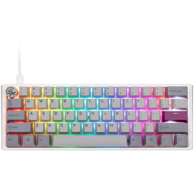 Tastatura Ducky One 3 Mist Grey Mini RGB LED - MX-Ergo-Clear (US)