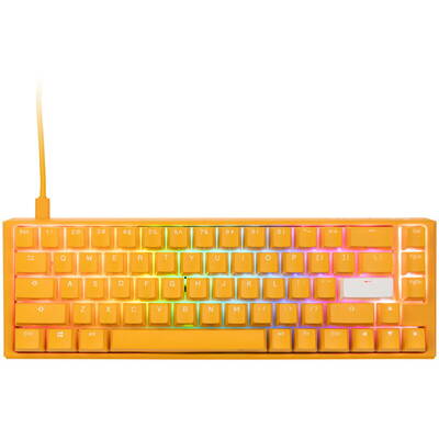 Tastatura Gaming Ducky One 3 Yellow SF RGB LED - MX-Red (US)
