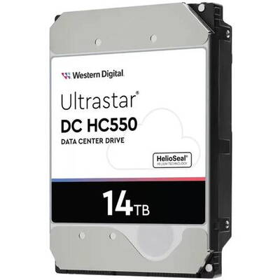 Hard disk server WESTERN-DIGITAL HC550 0F38581, 14TB, SATA-III, 512MB, 7200 RPM,3.5", WUH721814ALE6L4