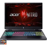 Laptop Acer Gaming 16'' Nitro 16 AN16-41, WUXGA IPS 165Hz, Procesor AMD Ryzen 7 7735HS (16M Cache, up to 4.75 GHz), 16GB DDR5, 512GB SSD, GeForce RTX 4050 6GB, No OS, Black