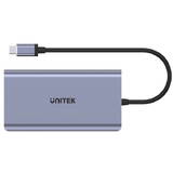 Hub USB Unitek D1019B USB-C 8W1 USB-C 3.1, PD 100W, D1019B