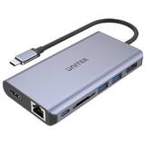 Hub USB Unitek uS7 USB 3.2 Gen 1 (3.1 Gen 1) Type-C Grey
