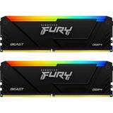 Memorie RAM Kingston Fury Beast, DIMM, DDR4, 64GB(2x32GB), 3200MHz, CL16, 1.35V