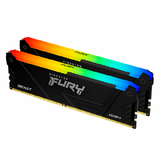 Memorie RAM Kingston Fury Beast RGB, 16GB, DDR4-3600, CL17, Dual Channel
