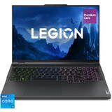Laptop Lenovo Gaming 16'' Legion Pro 5 16IRX9, WQXGA IPS 165Hz G-Sync, Procesor Intel Core i5 14500HX (24M Cache, up to 4.90 GHz), 16GB DDR5, 1TB SSD, GeForce RTX 4060 8GB, No OS, Onyx Grey, 3Yr Onsite Premium Care