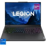 Laptop Lenovo Gaming 16'' Legion Pro 5 16IRX9, WQXGA IPS 240Hz G-Sync, Procesor Intel Core i7 14700HX (33M Cache, up to 5.50 GHz), 32GB DDR5, 1TB SSD, GeForce RTX 4060 8GB, No OS, Onyx Grey, 3Yr Onsite Premium Care