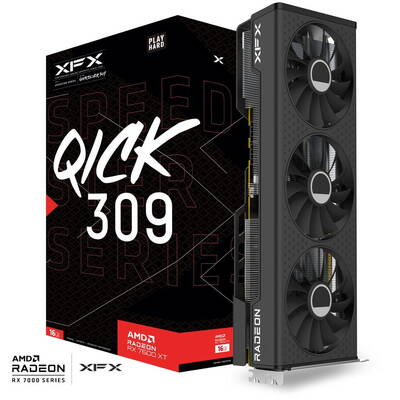 Placa Video XFX RX 7600 XT QICK309 Speedstar Gaming 16GB GDDR6
