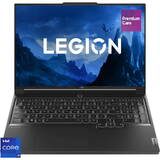 Laptop Lenovo Gaming 16'' Legion 7 16IRX9, 3.2K IPS 165Hz G-Sync, Procesor Intel Core i9 14900HX (36M Cache, up to 5.80 GHz), 32GB DDR5, 1TB SSD, GeForce RTX 4060 8GB, No OS, Eclipse Black, 3Yr Onsite Premium Care