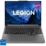 Laptop Lenovo Gaming 16'' Legion 5 16IRX9, WQXGA IPS 165Hz G-Sync, Procesor Intel Core i7 14650HX (30M Cache, up to 5.20 GHz), 16GB DDR5, 1TB SSD, GeForce RTX 4060 8GB, No OS, Luna Grey, 3Yr Onsite Premium Care
