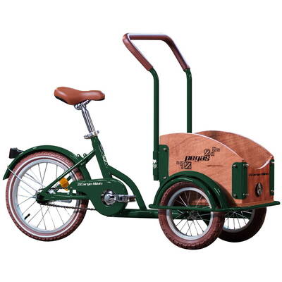 Pegas Bicicleta copii Mini Cargo, 1S, cadru otel 7inch, 1 viteza, roti F/S 12-16inch, verde smarald