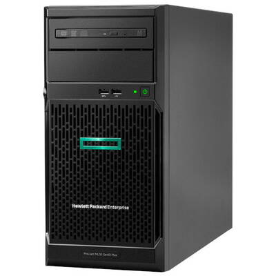 Sistem server HP ProLiant ML30 Gen10 Plus, Procesor Intel Xeon  E-2314 2.8GHz Rocket Lake, 16GB UDIMM RAM, no HDD, 4x LFF