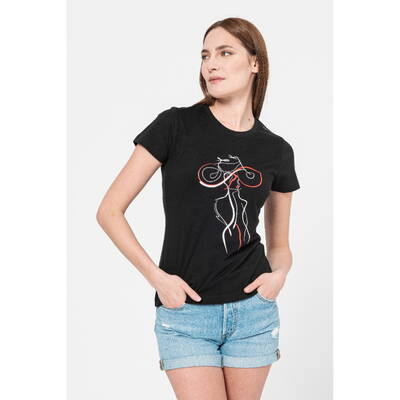 Pegas TRICOU CASUAL F DOAMNA BLACK-M