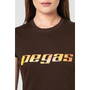 Pegas TRICOU  LOGO ORANGE FEMEI  COFFEE-S
