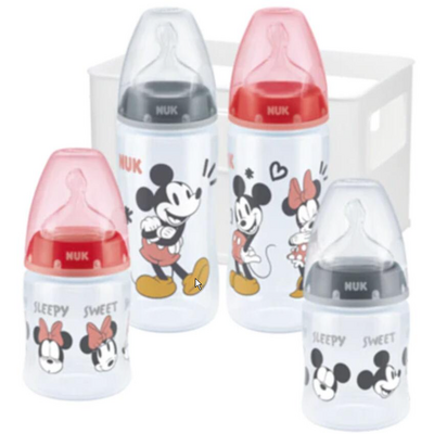 NUK Starter Set+ Disney Mickey Mouse First Choice rot/grau