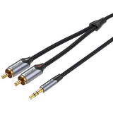 Cablu audio 2xRC la 3,5 mm BCNBL 10 m (Gri)