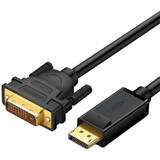 Cablu DisplayPort la DVI DP103, FullHD, unidirecțional, 2 m (negru)
