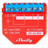 Shelly Releu inteligent Wi-Fi Plus 1PM, 1 canal 16A, cu contorizare a puterii