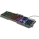 Tastatura TRUST GXT 853 ESCA, Rainbow LED, USB, Black