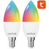 Laxihub Bec LED inteligent LAE14S (pachet de 2) WiFi Bluetooth Tuya