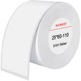 Autocolante cu etichete termice NIIMBOT 25x60 mm, 110 buc (alb)