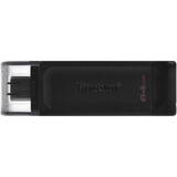 DataTraveler 70 64GB USB 3.2 Type-C Black-Desigilat