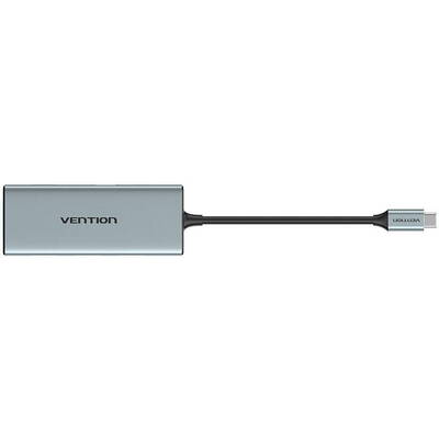 Docking Station Vention USB-C la HDMI, 3x USB 3.0, SD, TF, PD TOPHB 0,15 m Gri