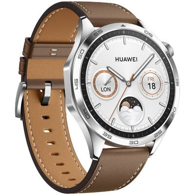 Smartwatch Huawei Watch GT4 (46mm) stainless steel/brown