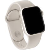 Smartwatch Apple Watch SE (2023) GPS, Retina LTPO OLED Capacitive touchscreen 1.78", Bluetooth, Wi-Fi, Bratara Silicon S/M, Carcasa Aluminiu 44mm, Rezistent la apa (Bej)