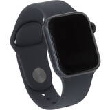Smartwatch Apple Watch SE (2023) GPS, Retina LTPO OLED Capacitive touchscreen 1.78", Bluetooth, Wi-Fi, Bratara Silicon M/L, Carcasa Aluminiu 44mm, Rezistent la apa (Negru)