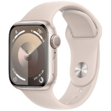 Smartwatch Apple Watch 9 GPS, 41mm Starlight Aluminium Case, Starlight Sport Band - S/M